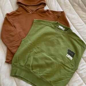 💚ZARA Boys 6/7 Sweatshirt Bundle🤎
